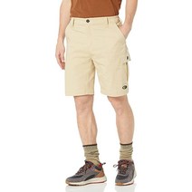 Mossy Oak 남성용 표준 카고 스트레치 하이킹 반바지 페일 카키 L 180405, Small, Pale Khaki