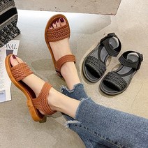 꼬임 스트랩 캐주얼 여성 바캉스 샌들 LDS 002