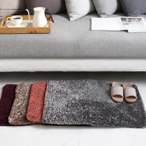 폴리소재 미끄럼방지 업소용 식당 매트 안방 발판 냉기차단매트 이사용품 소파밑매트, 오렌지