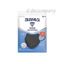 크리넥스 KF80 라이트핏 마스크 대형, 1개입, 120개, Black (검정)
