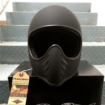 오더봇 티티앤코 TT&CO 소두핏 헬멧 클래식 바이크 스쿠터 할리 데이비슨 빈티지 레트로 하이바 MOTO03 티티엔코 풀페이스, XL, 무광블랙