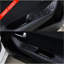 사은품증정 기아 올뉴모닝 윈도우 패널 데칼 스티커, 01.3D카본 블랙(무광), I TYPE(14인치 순정휠 마스크)