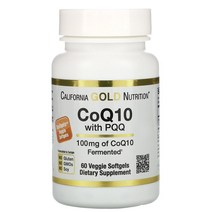 California Gold CoQ10 with PQQ 캘리포니아 골드 PQQ함유 CoQ10 100mg 소프트젤 60개입, 2개