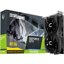 ZOTAC 게이밍 지포스 GTX 1660 슈퍼 6GB GDDR6 192비트 게이밍 그래픽