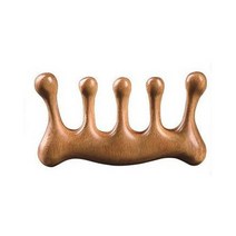 크로닉401 원목 두피 마사지 빗 샴푸 지압 5발 브러쉬, 2번, 2번