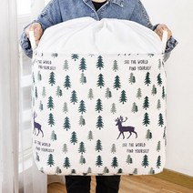 패브릭 접이식 사각 세탁 빨래통 가정용분리수거함, 색상, 트로피칼