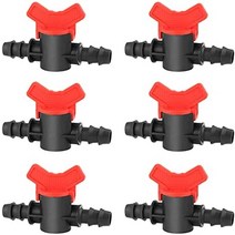 zorfeter 6개 가시 볼 밸브 12인치 앰프 가정 정원 농업 작물 도시 녹화를 위한 58 인치 튜빙 id 물방울 관개 스위치, 16mm(12인치 및 58인치 튜브 내경)