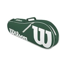 윌슨 어드밴티지 테니스 가방 시리즈 네이비 그린 색상, Green/White, 2 Racket Bag