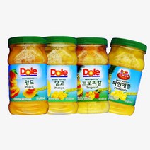 Dole 간편과일 후룻바틀 디저트 4종 666g, 1box, 황도바틀 4입