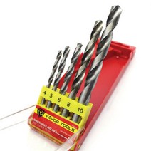 두꺼운 철판 강력드릴세트 5개입 스크류비트 목공드릴날 별비트세트 목공기리 홀컷터 홀컷타 비트드라이버, 비트 철판드릴5종