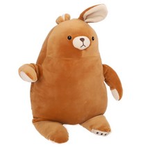 라움생 애착 인형 곰 토끼인형 모찌 귀여운 동물 큰 대형 신생아 아기 유아 수면 봉제 수제 핸드메이드 애착인형, 브라운, L-50cm