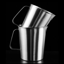 스텐 계량 컵 비커 500ml 1000ml 라면 쌀 계량컵 비커