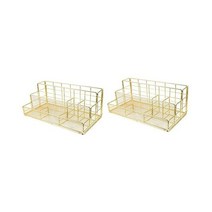 MAGICLULU 2pcs 사무실 수납선반 세면도구 수납선반 수납선반 메쉬 사무정리함 데스크톱 정리함 사무실 탁상 정리함 문구류 파일랙 조합 액세서리