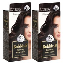 오마샤리프 버블앤비 포밍헤어칼라 염색약 3G 진한갈색 2개 1+1/버블/염모제/새치커버