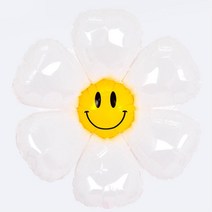 베이비샤워 돌잔치 빅 스마일 꽃풍선2P 파티 꽃모양 예쁜 키즈카페