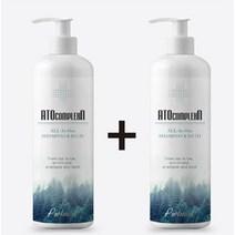 자이글 피엘메드 아토피용 기능성 샴푸 & 바디워시 (500ml) 천연성분 민감피부 및 가려움 케어, 샴푸앤바스, 1+1