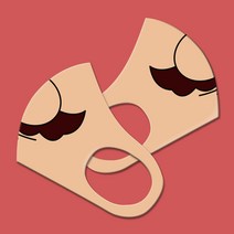 와우박스 주문제작 3D 입체 콧수염 마스크