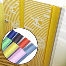 원형 손끼임 방지 보호대 1.2m 여닫이문 아이 손낌 문, 기본선택, 노랑