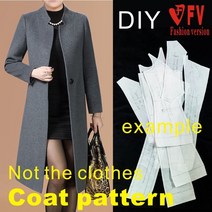 가죽공예 도안 옷DIY 패턴 여성의 기질 허리 v 넥 드레스 바느질 만들기 드로잉 1:1 물리적 BLQ-656, 05 Size XL