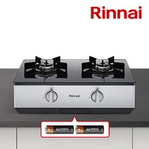 린나이 2구 가스레인지 GTA24SJ 가스렌지 AA건전지 신제품, LPG