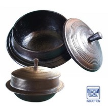 인덕션겸용 길들인 전통방식 무쇠 가마솥10인용 24cm