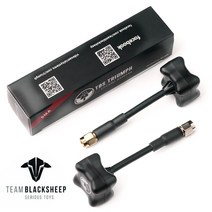 TBS TRIUMPH 팀 검은 양 BlackSheep 58G 안테나 RP SMA 클로버 3 블레이드 송신기 버섯 FPV RC Quadcopter, 02 short RP SMA 1pcs