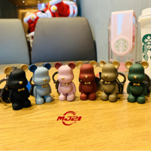 깔깔마켓 곰돌이 키링 키홀더 자동차 차키 열쇠고리 선물, 그린