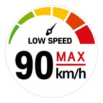 캠핑 카라반 저속차량 속도제한 전추월 고휘도 반사 스티커 컬러 계기판 90km, 본상품