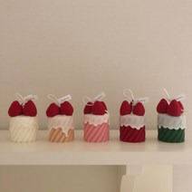 F5NATURE 딸기캔들 오브제캔들 생일선물 디자인 필라왁스 겨울 인테리어소품 결혼식 답례품, 코랄베리, M, 11.산타마리아프리지아
