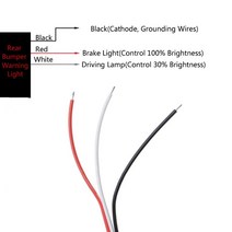 전조등 도요타 캠리 2009 2012 Innova/ISF/GX470/rx300용 2개 LED 브레이크 후면 범퍼 반사판 FTT 꼬리 제, 한개옵션1, 한개옵션0