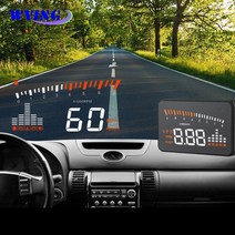 차량용 HUD 헤드업 디스플레이 자동차 속도 스마트 계기판 wying x5 car hud obd ii head-up display overspeed warning system, x5-obd2 hud