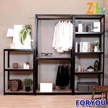 Foryou453 지후 프리미엄 3단 앵글선반 행거 앵글 철제 선반 조립식, 상세페이지 참조