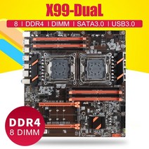 x99 듀얼 cpu x8 마더보드 usb 3.0 ddr4 ram 메모리 sata pcie 16x 8x 1x 포트 기가비트 네트워크 카드 사무용 메인보드