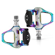 락브로스 자전거 페달 클릿페달 초경량페달 클릿 LP-RD2CF, 레인보우, 1개