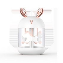 복합식 가습기 청소안해도되는 편백나무 타워형 기화식 미니 완전세척 필터없는 청소편한 샤오미 통세척 홈쇼핑 무필터 따뜻한 밥솥 세척편한 분무량많은 안방 무중력 아기, 조랑말 뿔 화이트