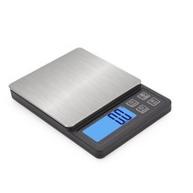 커피저울 주방전자저울 계량저울 600g 3kg0.1g 0.01g 휴대용 스테인레스 스틸 디지털 전자 정밀 주방 식품 규모 전자 규모 보석 규모, 검은색, 600g 0.01g