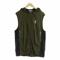 블랙야크 카키 후드집업베스트 남자 M 6565