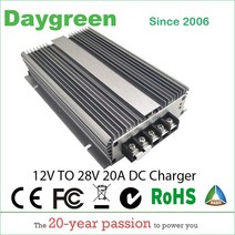 강압기 12V 에서 3/5/8/10/15/20a 스텝업 부스트 DC 컨버터 전압 조정기 납 산성 데이그린 CE ROHS 충전기, [09] 12VTO 28V 20ACharger