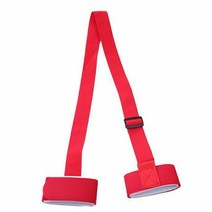 스키 요가 헬스 스트랩 나일론 가방 조정 가능한 폴 숄더 핸드 캐리어 래쉬 핸들 포터 후크 루프 스노우 보드 보호, Red, CHINA