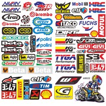 스폰서스티커 11종 레이싱 반사지 데칼 라인 오토바이, 7번MOTOREX