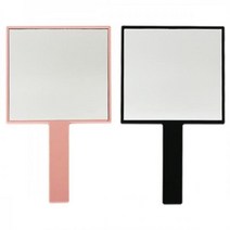 yug_2532 8cm 정사각 손거울 1P 미니손거울 뷰티미러 판촉물 이쁜손거울 이쁜거울 공주거울 탁상거울, 개구◇블랙◇