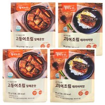 CJ 헬씨누리 고등어조림 2가지맛 각 2개씩 200g x 4개 연화식