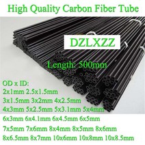 카본 드론 바디 부품 10pcs 탄소 섬유 튜브 2mm 3mm 4mm 5mm 6mm 7mm 8mm 10mm 항공기 고정 샤프트 용 중공 막대 에일러론 풀 링 팁 랜딩 기어, 10개 10x6mm