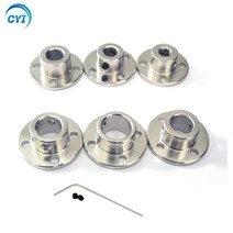 1pc 3mm3.17mm4mm5mm6mm6.35mm7mm8mm10mm11mm12mm14mm 리지드 플랜지 커플 링 모터 가이드 샤프트 커플러 모터 커넥터, 6.35mm