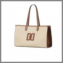 닥스 DD BAG 베이지 DD불박 로고포인트 가죽배색 쇼퍼백