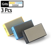 강화마루청소 마루바닥코팅 다이아몬드 손 연마 패드 타일 유리 연마 그라인딩 블록 스톤 대리석 세라믹 연마 샌딩 디스크 폴리 셔 도구, 3개