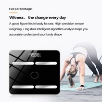 블루투스 스마트 체지방 규모 충전 전자 체중계 스케일 성인 지방 저울 BMI 분석기