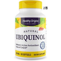 헬시오리진스 2통 유비퀴놀 카네카 200mg 30소프트젤(무료배송), 30소프트젤