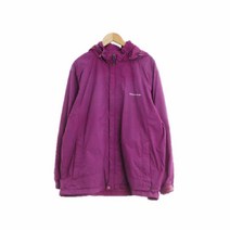 코오롱스포츠 자주색 무지 폴리 등산자켓 여자 9063