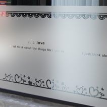 [KT알파쇼핑]고급컷팅안개시트_Its love 01_90x45cm, 90x45cm/분리형